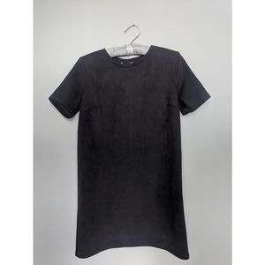 ZARA suede mini shift dress